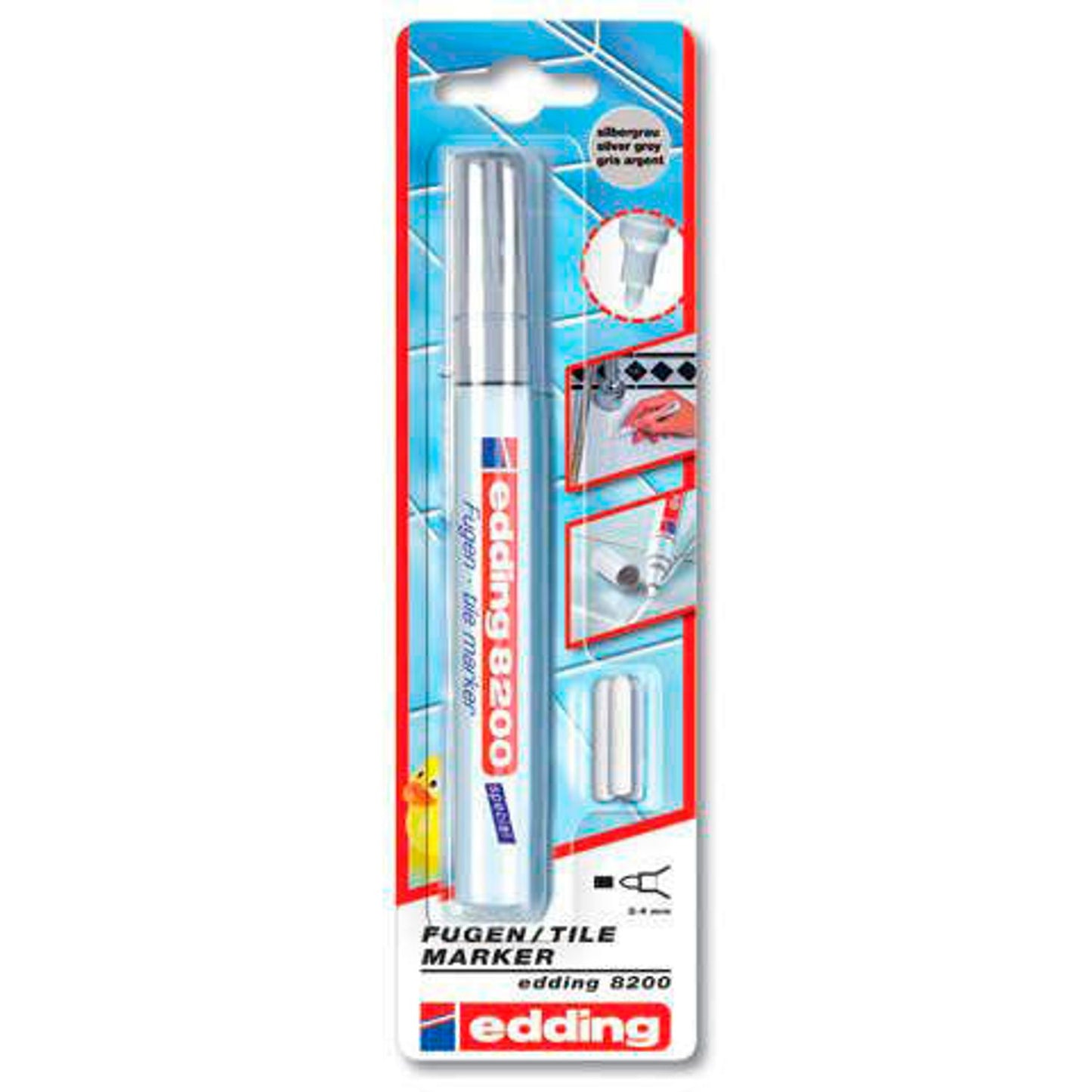 edding 8200 Fugenmarker grau 2,0 - 5,0 mm | 8200-1-4026