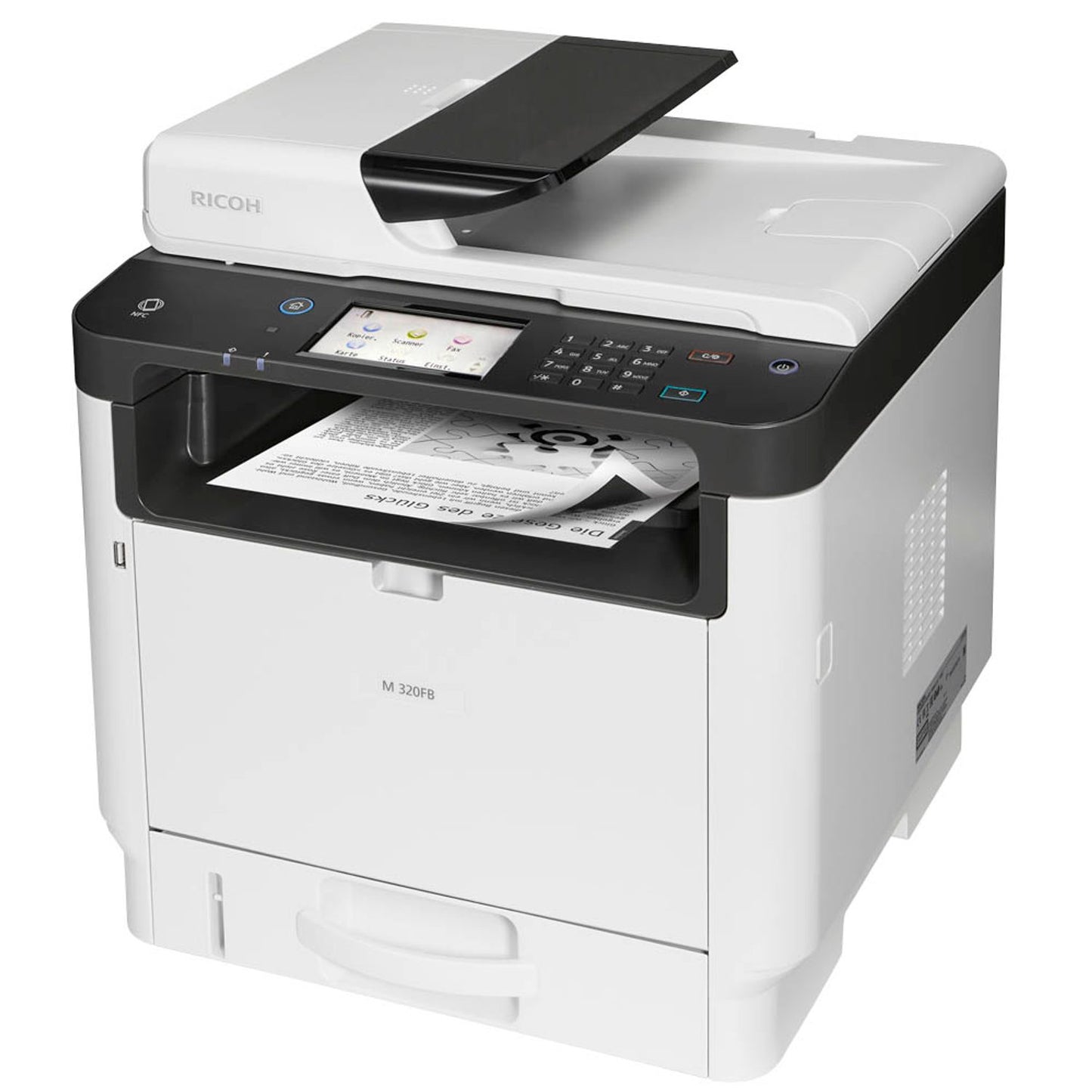 RICOH M 320FB 4 in 1 Laser-Multifunktionsdrucker grau | 9P01750