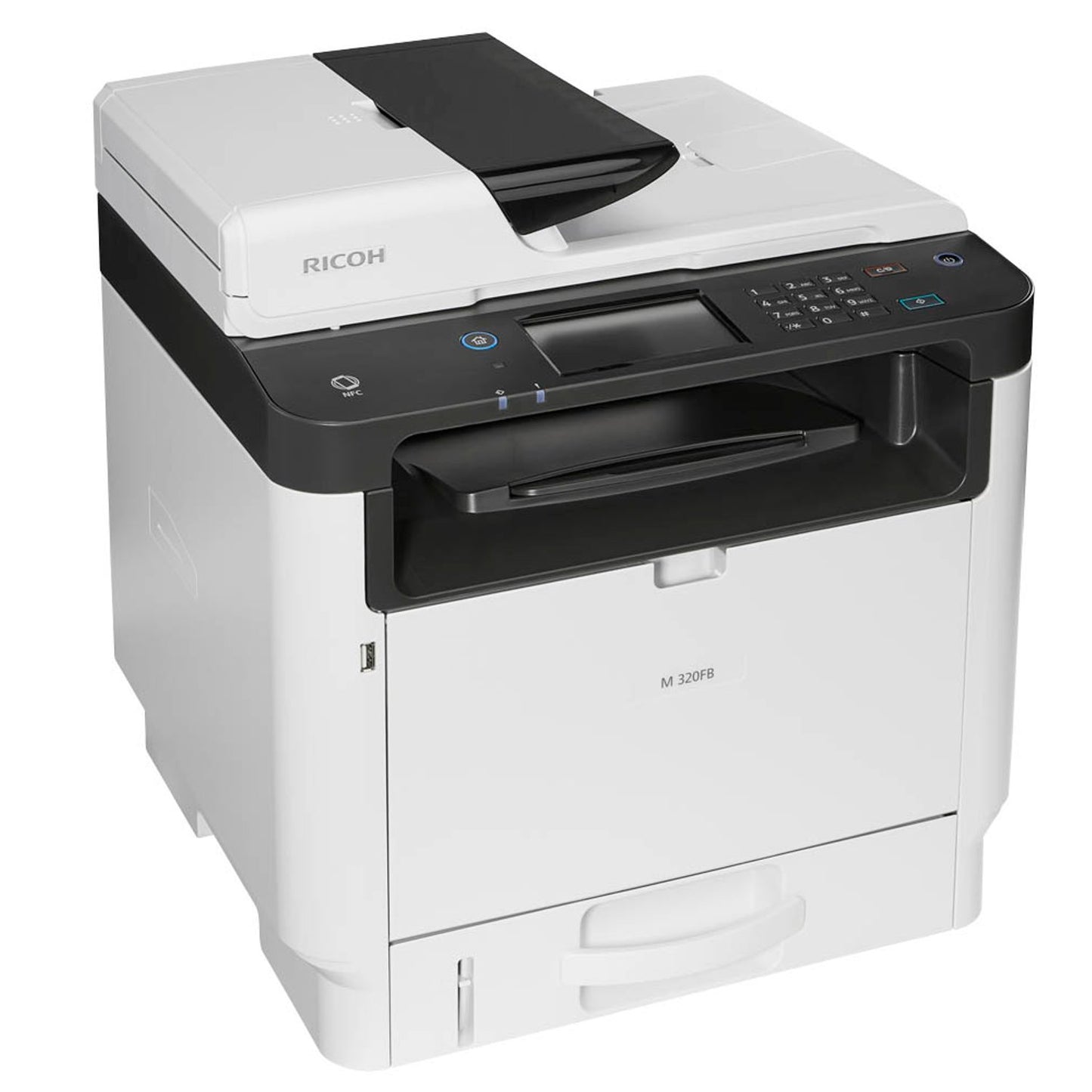 RICOH M 320FB 4 in 1 Laser-Multifunktionsdrucker grau | 9P01750