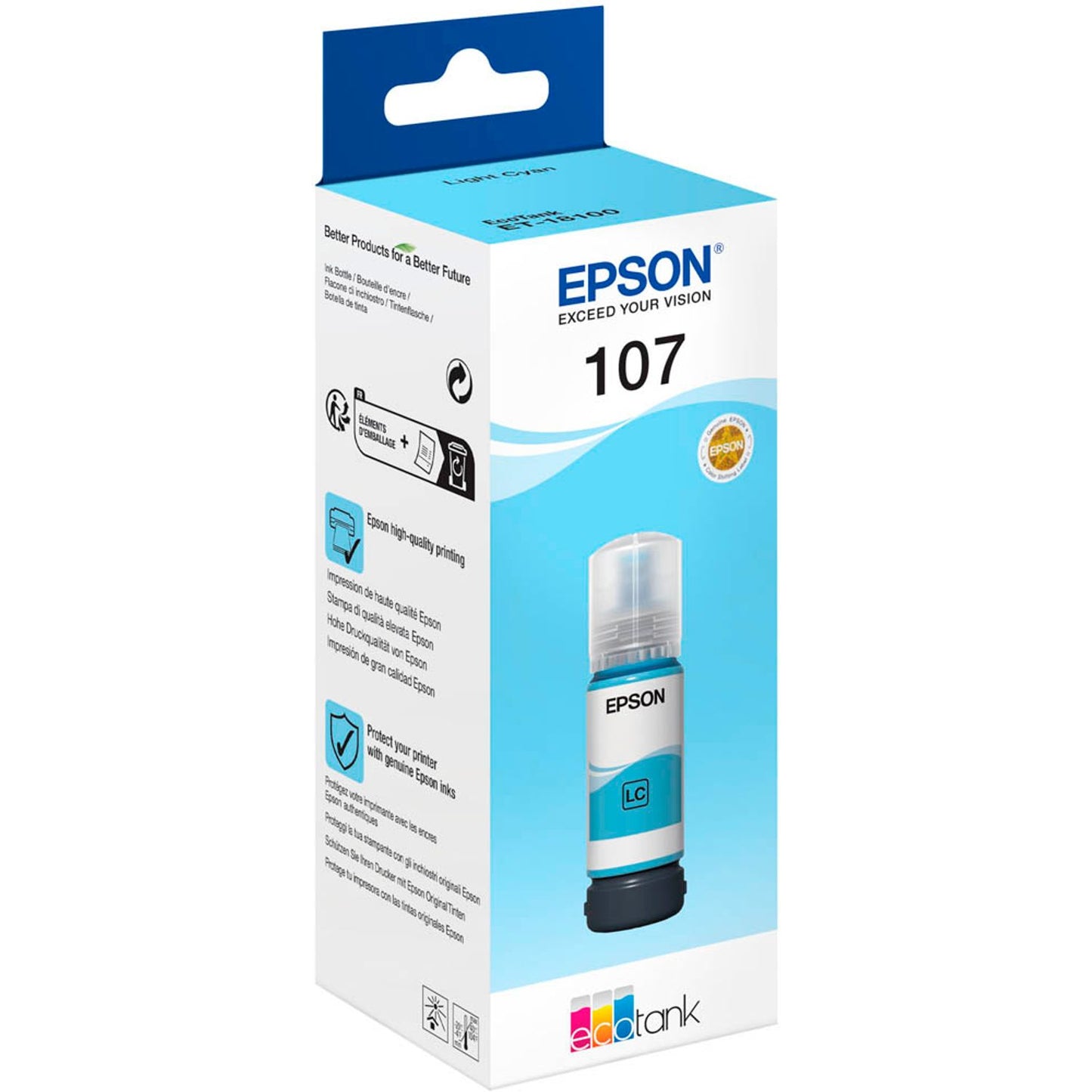 EPSON 107/T09B5 light cyan Tintenflasche | C13T09B540