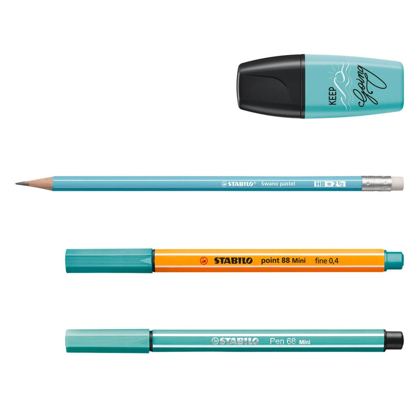 STABILO Schreibset Pastellove farbsortiert | 77/5-9-5 | 1 Pack = 35 St.