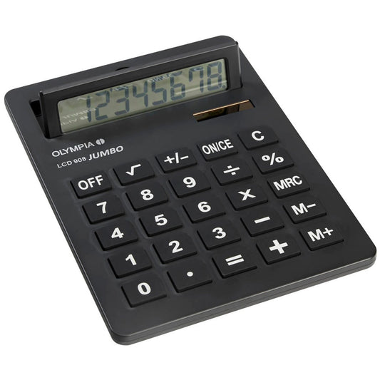 OLYMPIA LCD-908 Jumbo Tischrechner schwarz | 4689