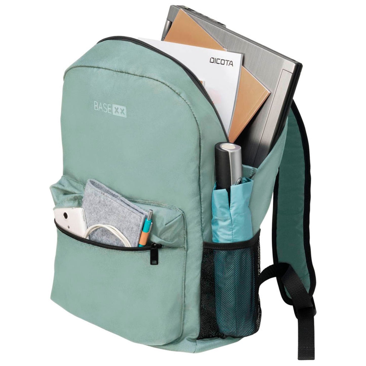 BASE XX Laptop-Rucksack B2 Kunstfaser lichtgrau 20,0 l bis 39,6 cm (15,6 Zoll) | D31967
