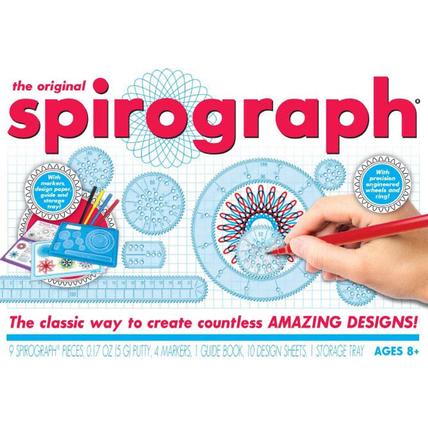 BOTI Malschablonen-Set Spirograph Starterkit farbsortiert | 34342
