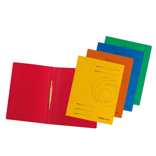herlitz Schnellhefter Karton farbsortiert DIN A4 | 300002882 | 1 Pack = 10 St.