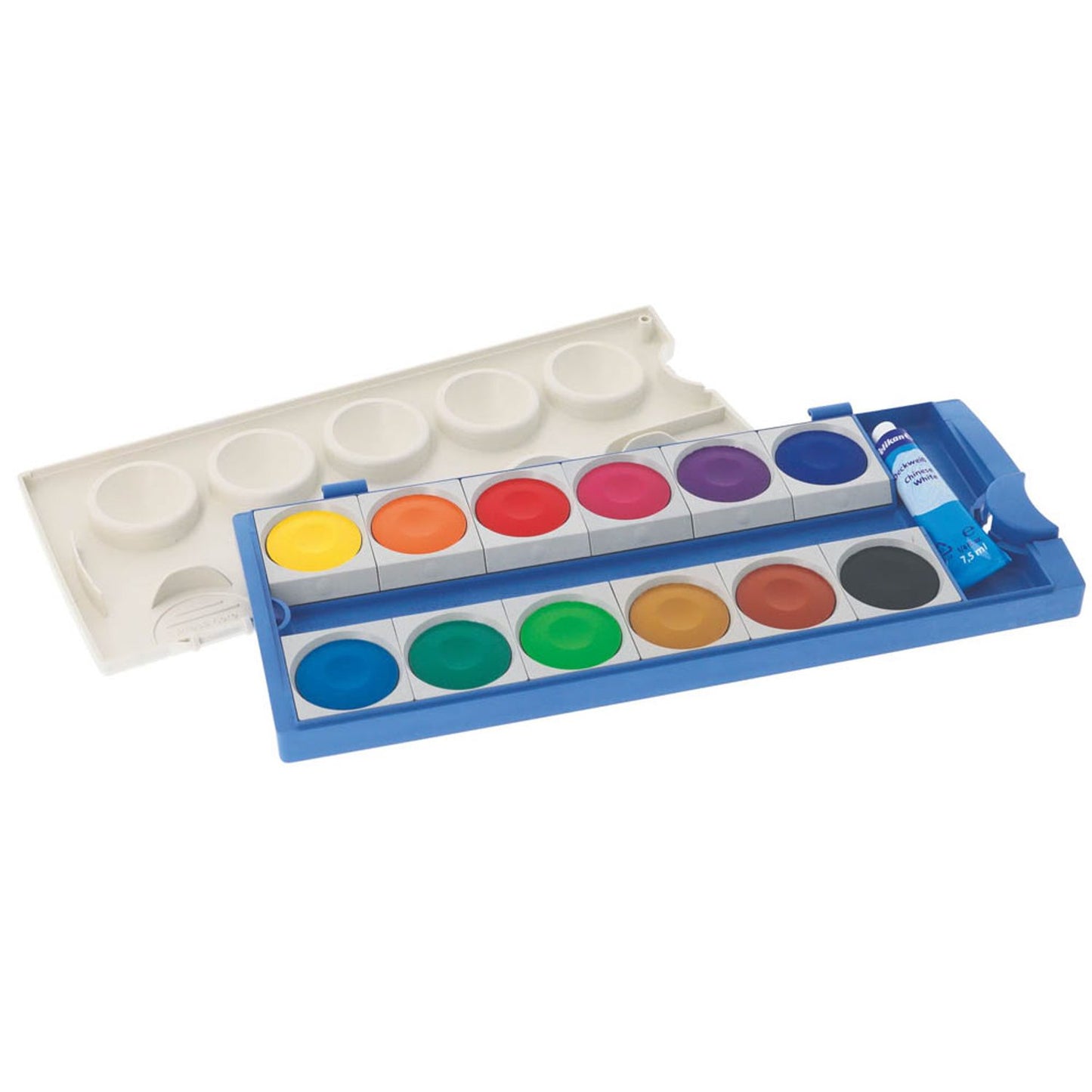 Pelikan K12 eco Wasserfarbkasten 12 Farben und 1 Tube Deckweiß | 300008239