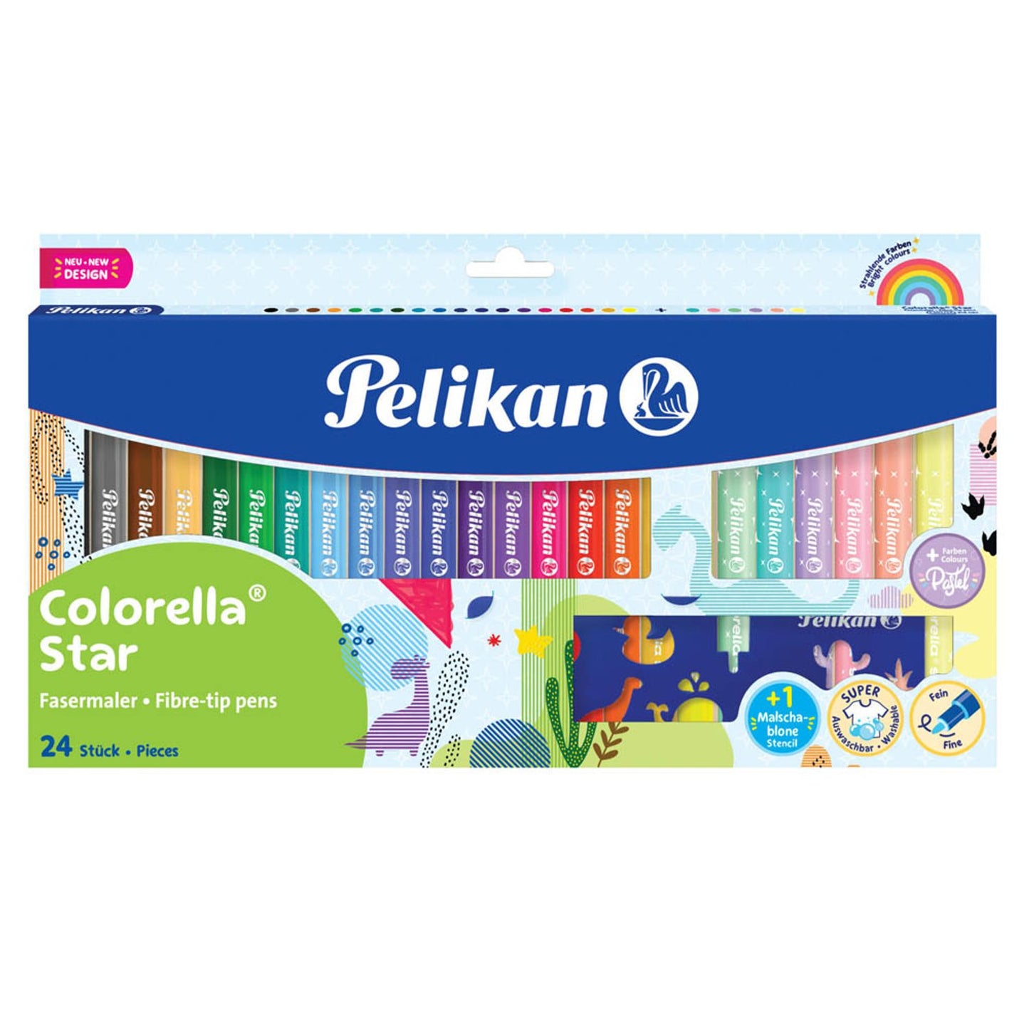 Pelikan Colorella Star C302 Filzstifte farbsortiert | 400195835 | 1 Pack = 24 St.