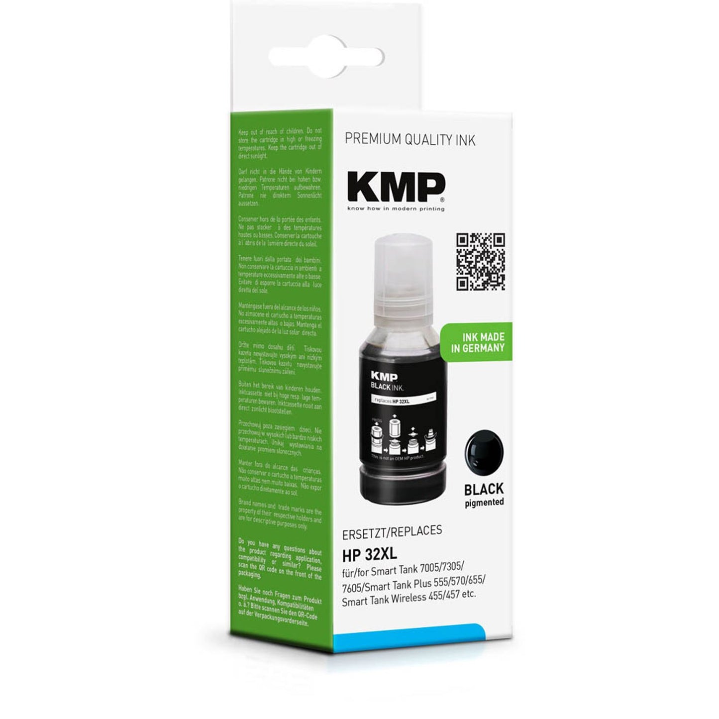 KMP schwarz Tintenflasche kompatibel zu HP 32XL (1VV24AE) | 1769,1001