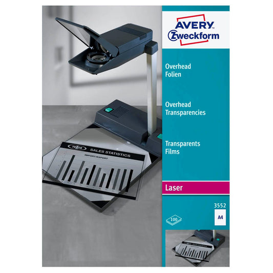 AVERY Zweckform Laserfolien glatt | 3552 | 1 Pack = 100 St.