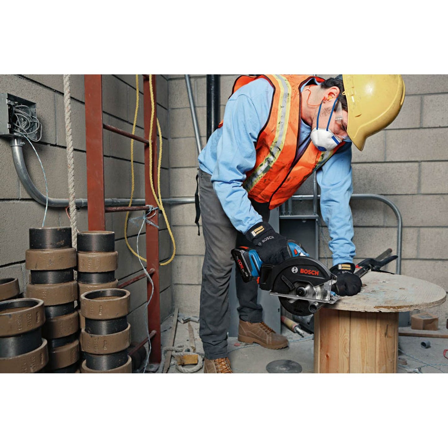 BOSCH Professional GKM 18V-50 Akku-Handkreissäge-Set 18,0 V, mit 2 Akkus | 0 601 6B8 002