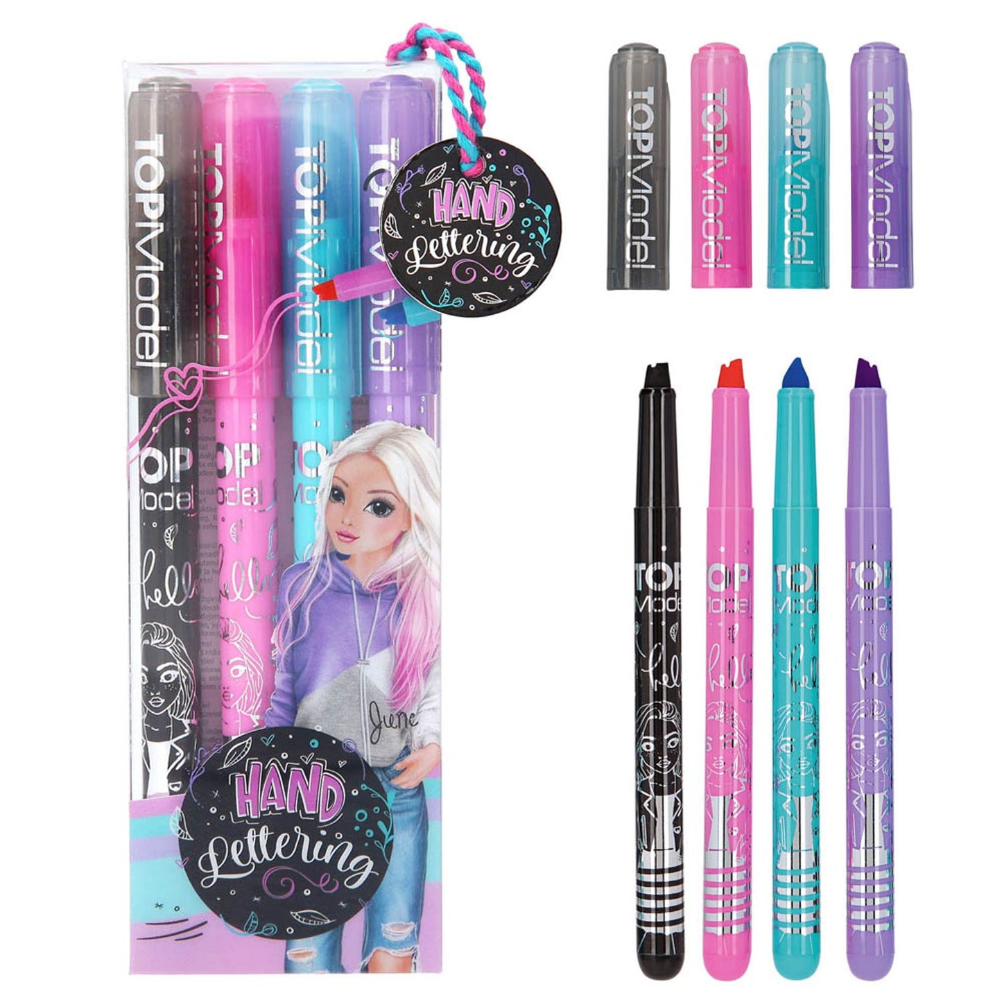 DEPESCHE TOPModel Handlettering-Set farbsortiert | 11936 | 1 Pack = 4 St.