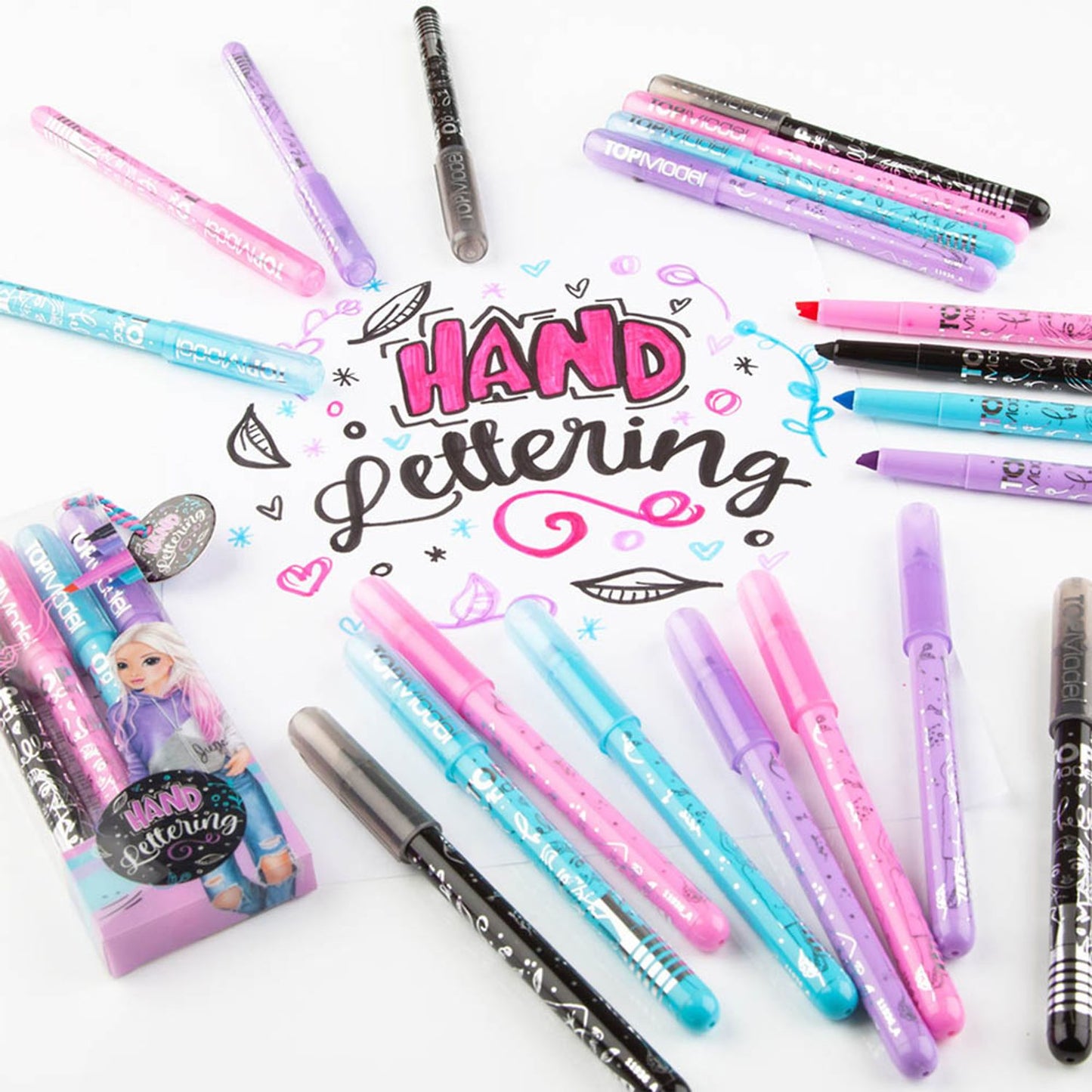 DEPESCHE TOPModel Handlettering-Set farbsortiert | 11936 | 1 Pack = 4 St.