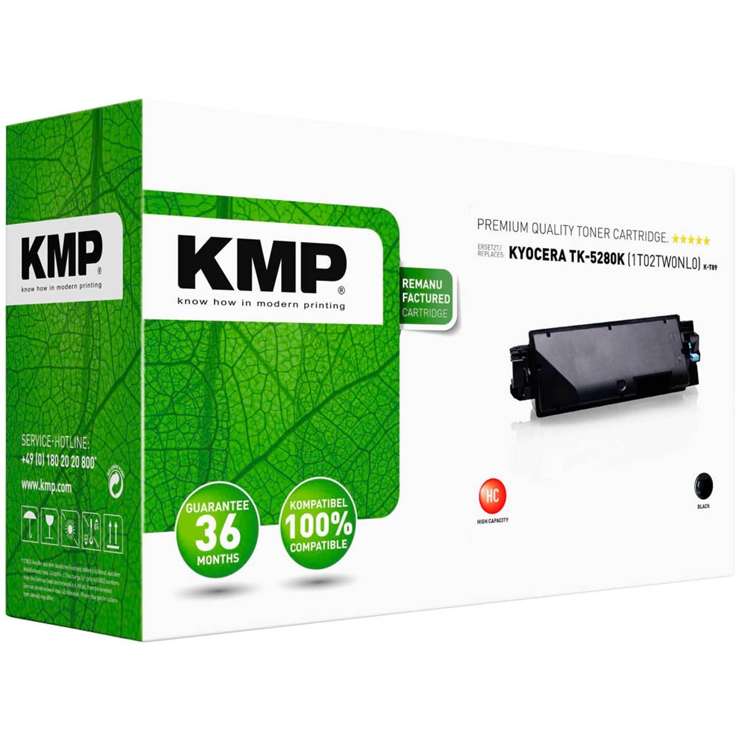 KMP K-T89 schwarz Toner kompatibel zu KYOCERA TK-5280K | 2923,3000