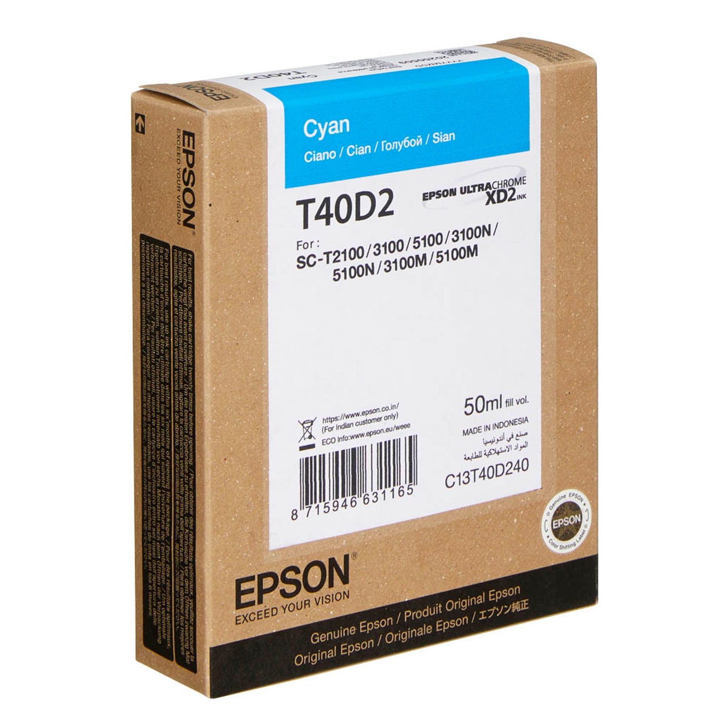 EPSON T40D240 C cyan Druckerpatrone | C13T40D240