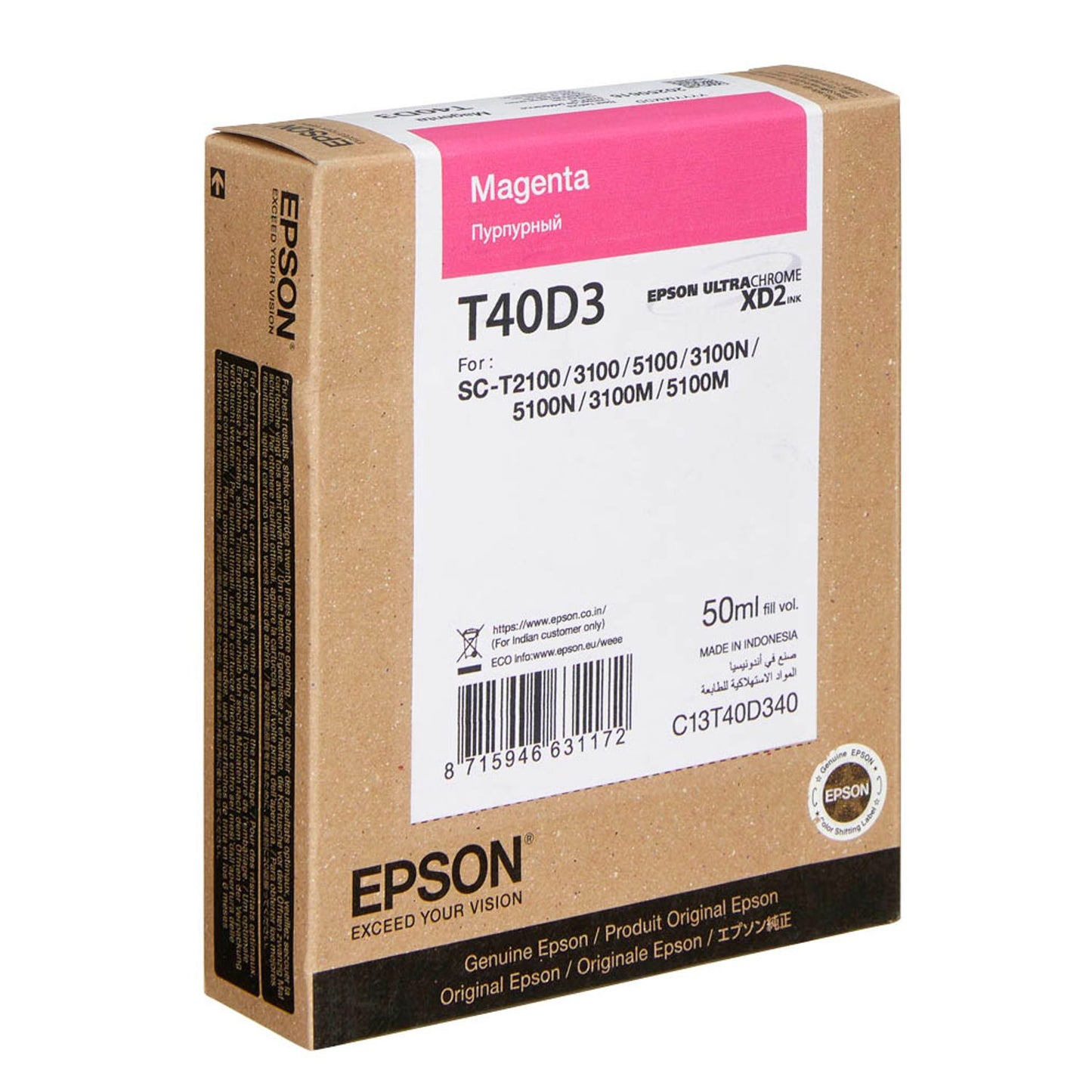 EPSON T40D340 M magenta Druckerpatrone | C13T40D34N