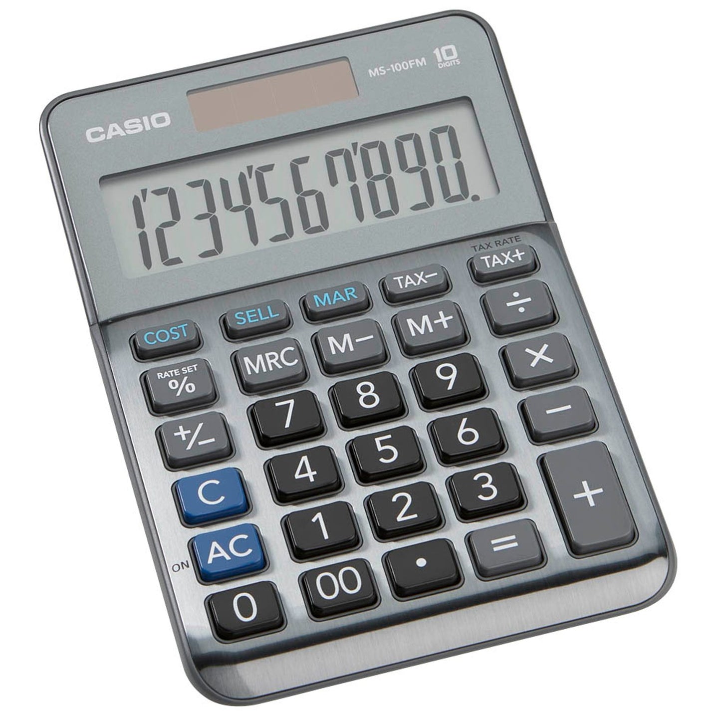 CASIO Tischrechner grau | MS-100FM