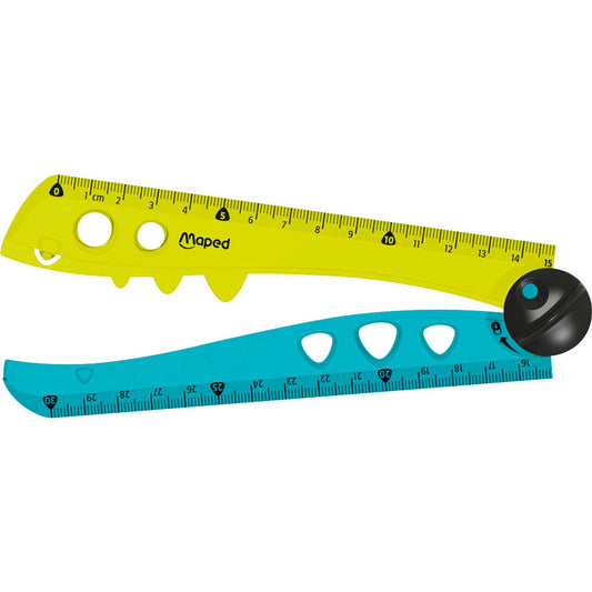 maped Lineal Croc Croc 15,0 / 30,0 cm, grün-türkis | 282030
