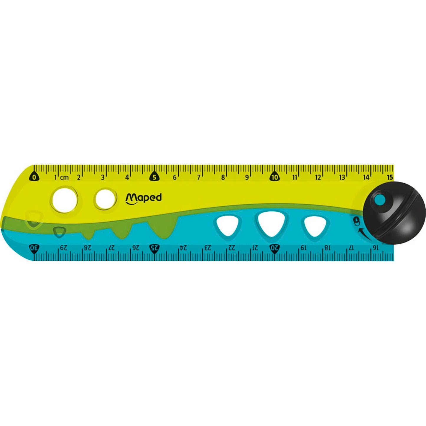 maped Lineal Croc Croc 15,0 / 30,0 cm, grün-türkis | 282030