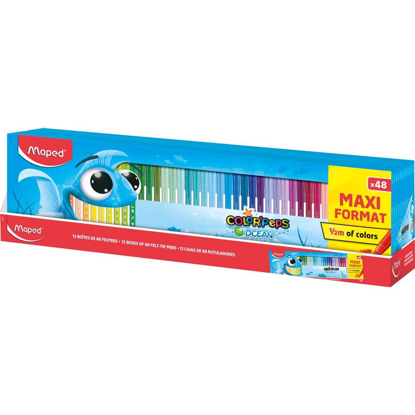 maped Ocean Life Filzstifte farbsortiert | 845727 | 1 Pack = 48 St.