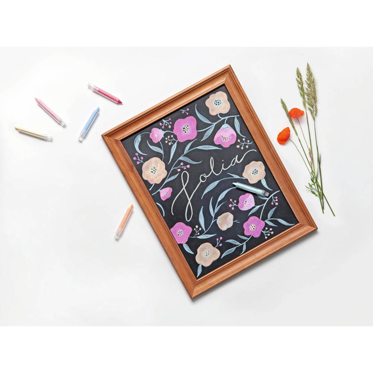 folia Pastell Kreidestifte farbsortiert | 370619 | 1 Pack = 6 St.
