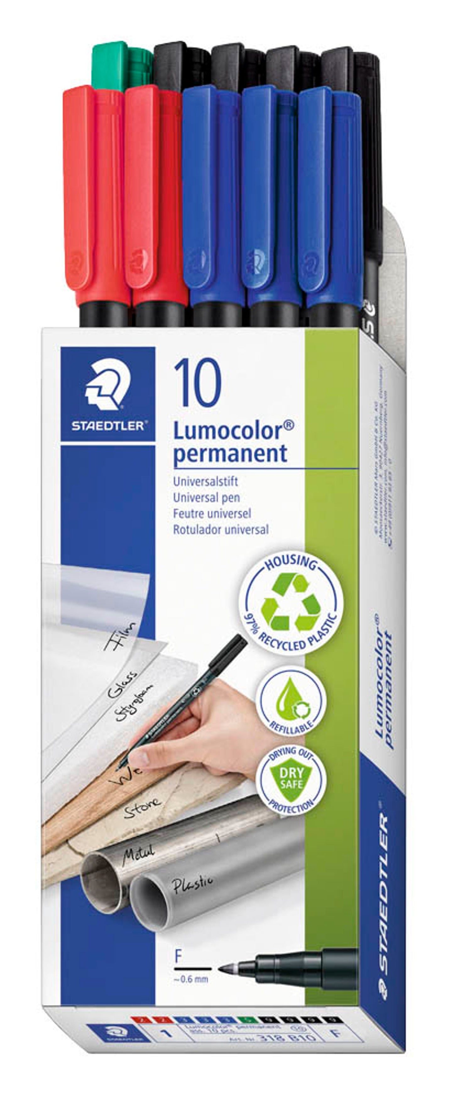 STAEDTLER Lumocolor Folienstifte permanent