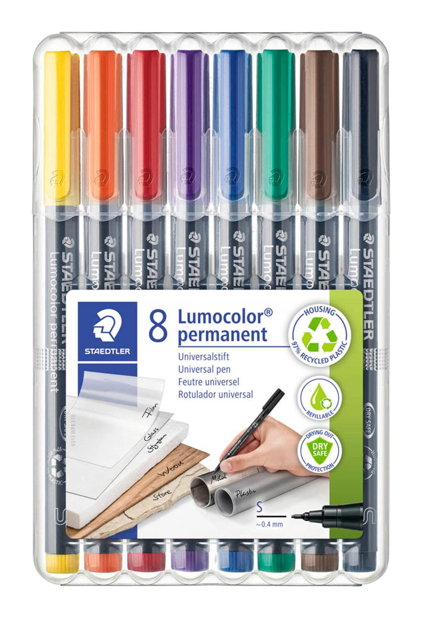 STAEDTLER Lumocolor Folienstifte 0,4 mm permanent