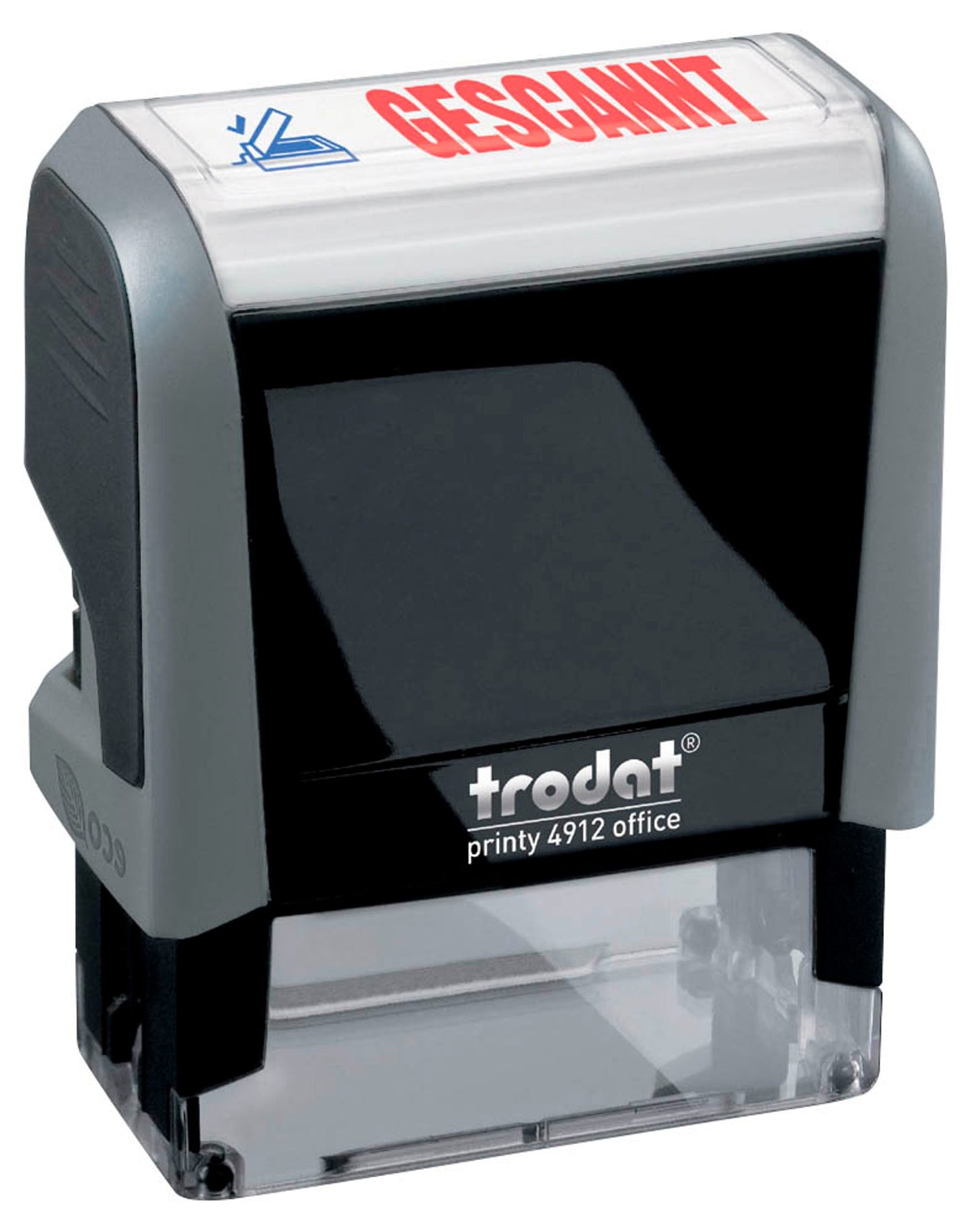 trodat Textstempel printy 4912 office selbstfärbend blau, rot