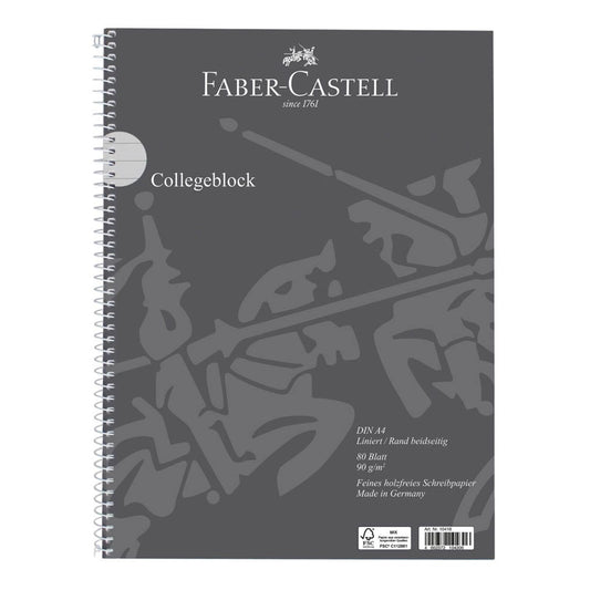 FABER-CASTELL Collegeblock liniert DIN A4 Außenrand | 400129368