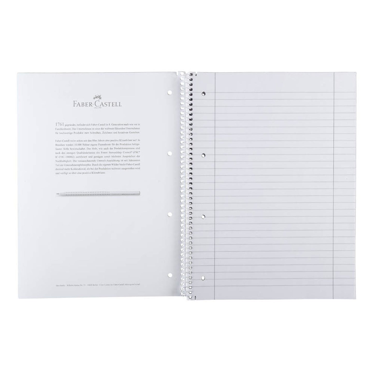 FABER-CASTELL Collegeblock liniert DIN A4 Außenrand | 400129368