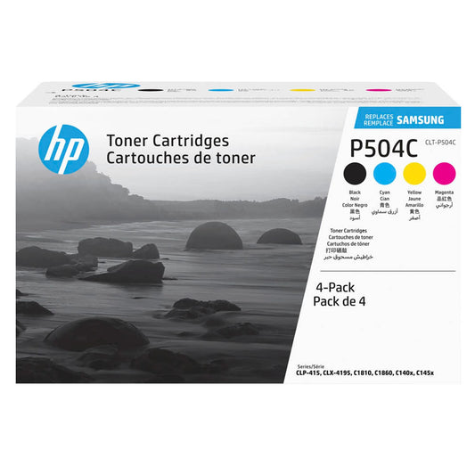 HP CLT-P504C () schwarz, cyan, magenta, gelb Toner, 4er-Set | SU400A | 1 Pack = 4 St.