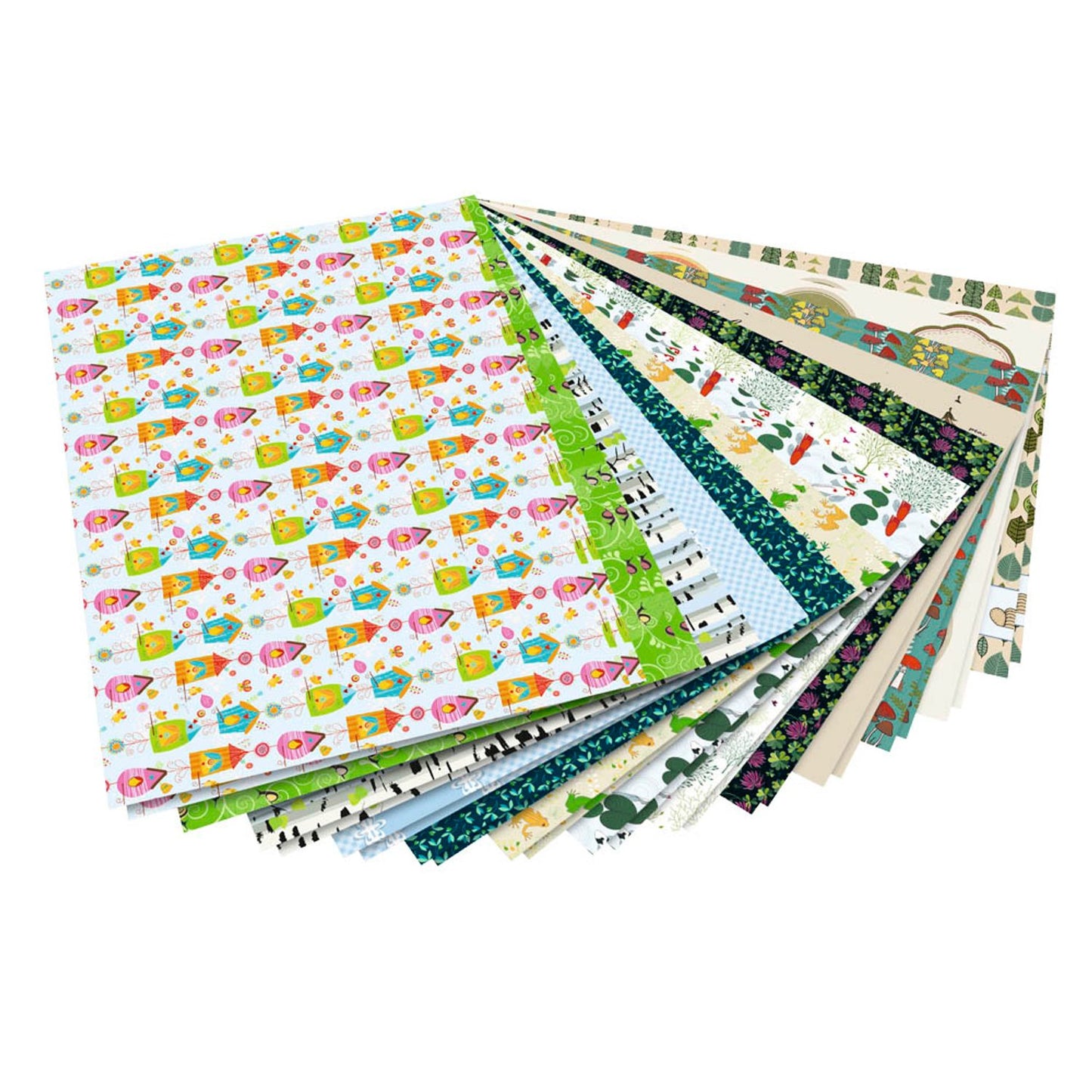 folia Motivblock Landliebe farbsortiert 80/270 g/qm | 47349 | 1 Pack = 26 St.