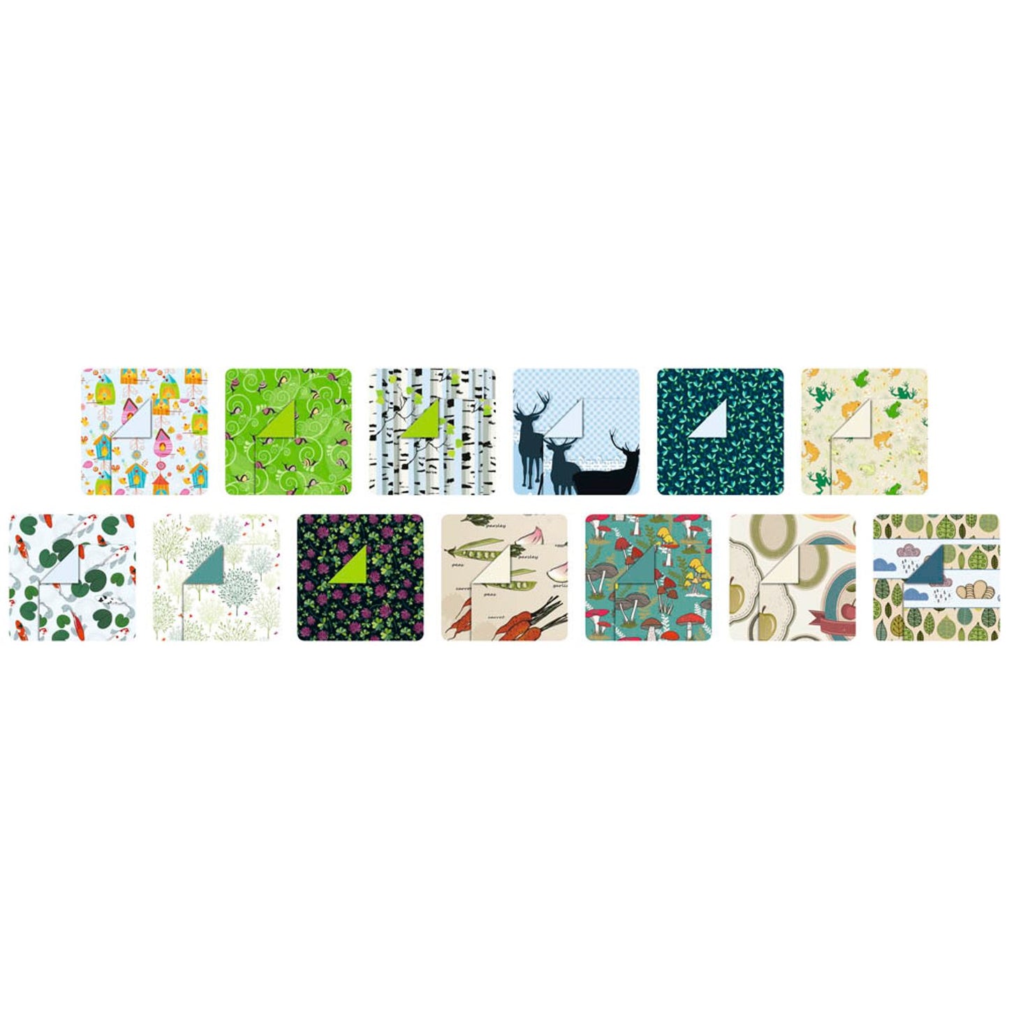 folia Motivblock Landliebe farbsortiert 80/270 g/qm | 47349 | 1 Pack = 26 St.