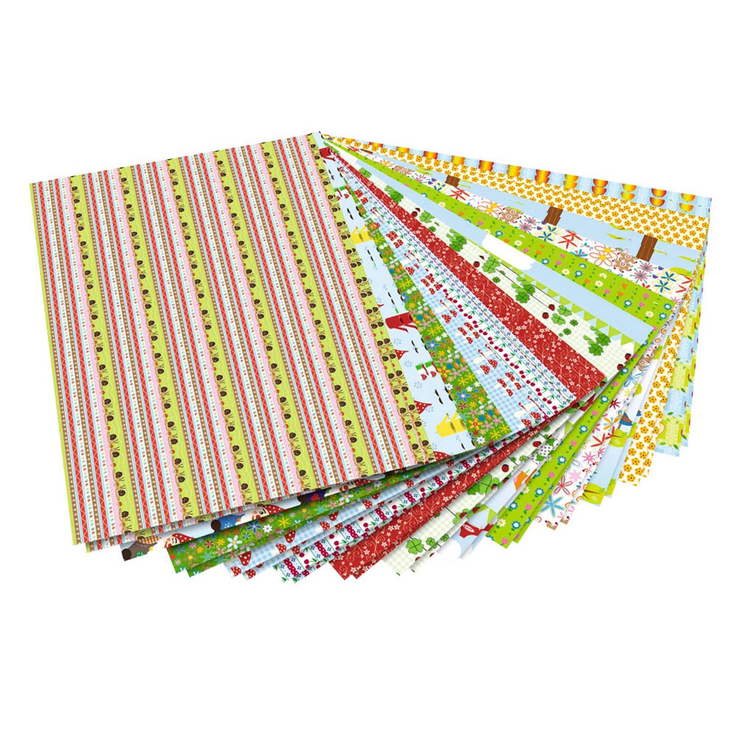 folia Motivblock Garten farbsortiert 80/270 g/qm | 47149 | 1 Pack = 26 St.