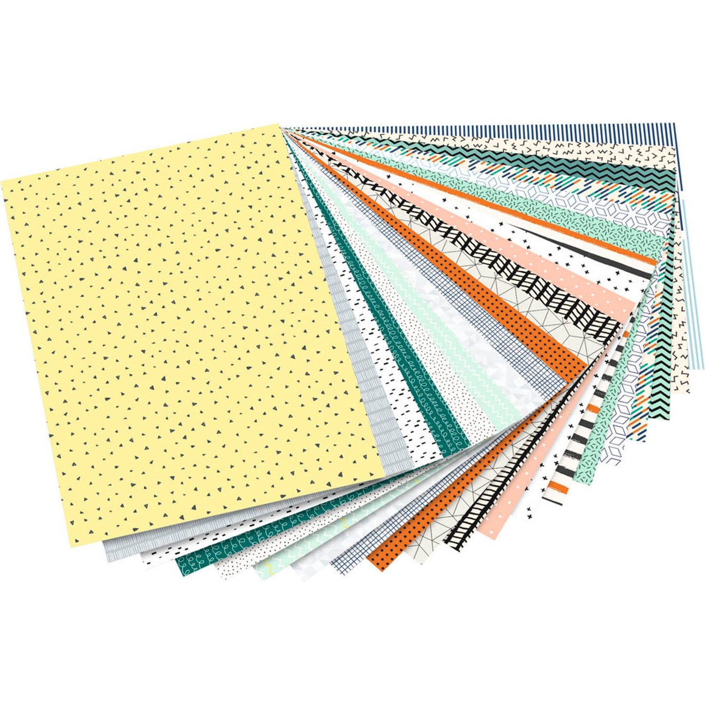 folia Motivblock Minimalistisch farbsortiert 270 g/qm | 48849 | 1 Pack = 20 St.
