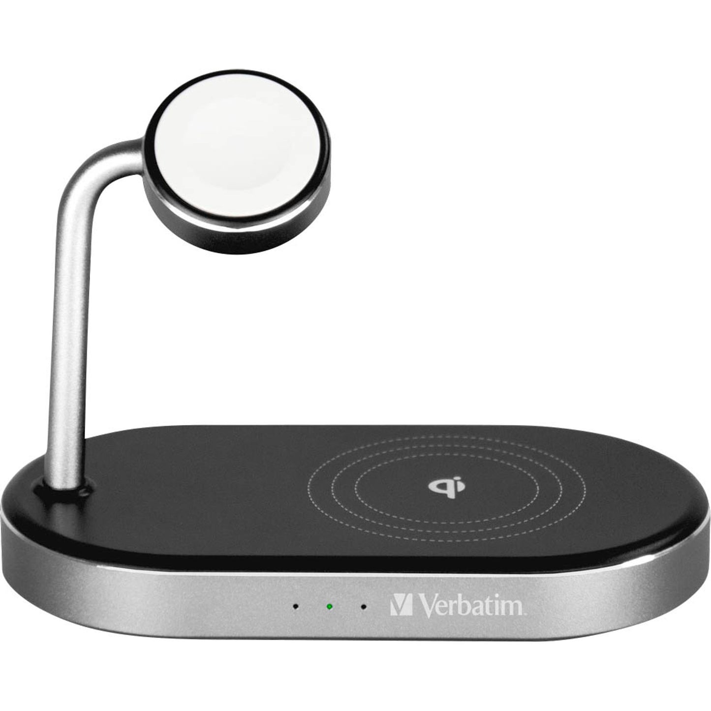 verbatim WCS-02 3in1 Induktive Ladestation schwarz, silber, Kabellänge: 1,5 m, 15 Watt | 49556