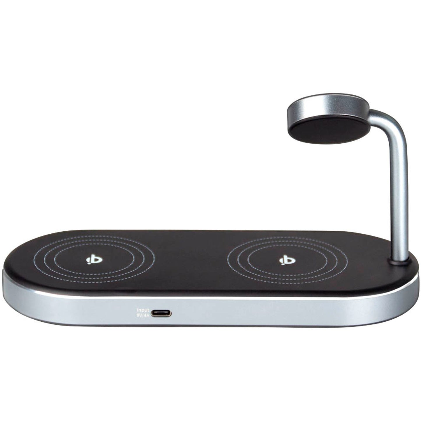 verbatim WCS-03 3in1 Induktive Ladestation schwarz, silber, Kabellänge: 1,5 m, 2x15 Watt | 49557