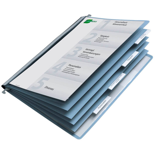 DURABLE Personalhefter Kunststoff blau 5 x kaufmännische Heftung | 255406