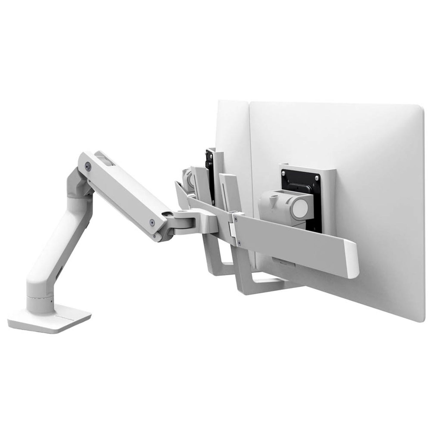 ergotron Monitor-Halterung HX Dual weiß für 2 Monitore, Tischklemme, Tischbohrung | 45-476-216
