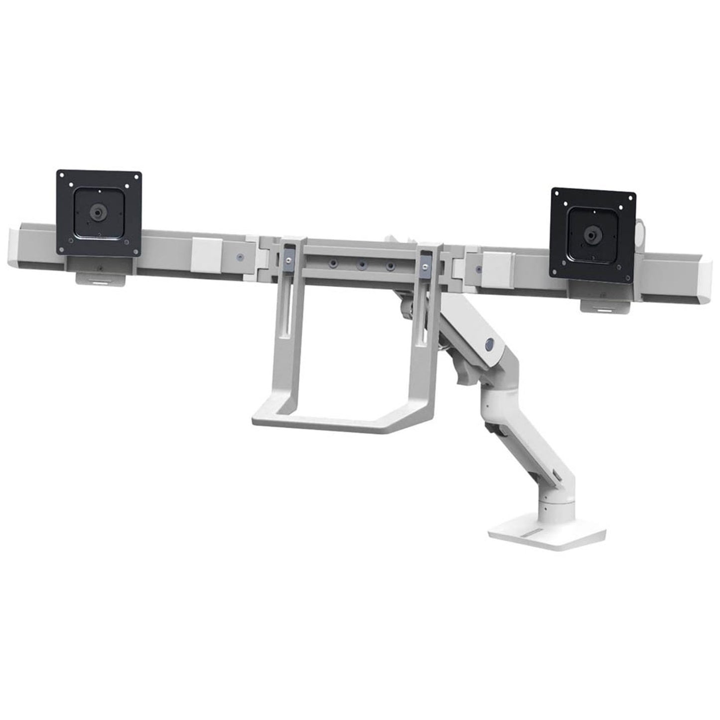 ergotron Monitor-Halterung HX Dual weiß für 2 Monitore, Tischklemme, Tischbohrung | 45-476-216