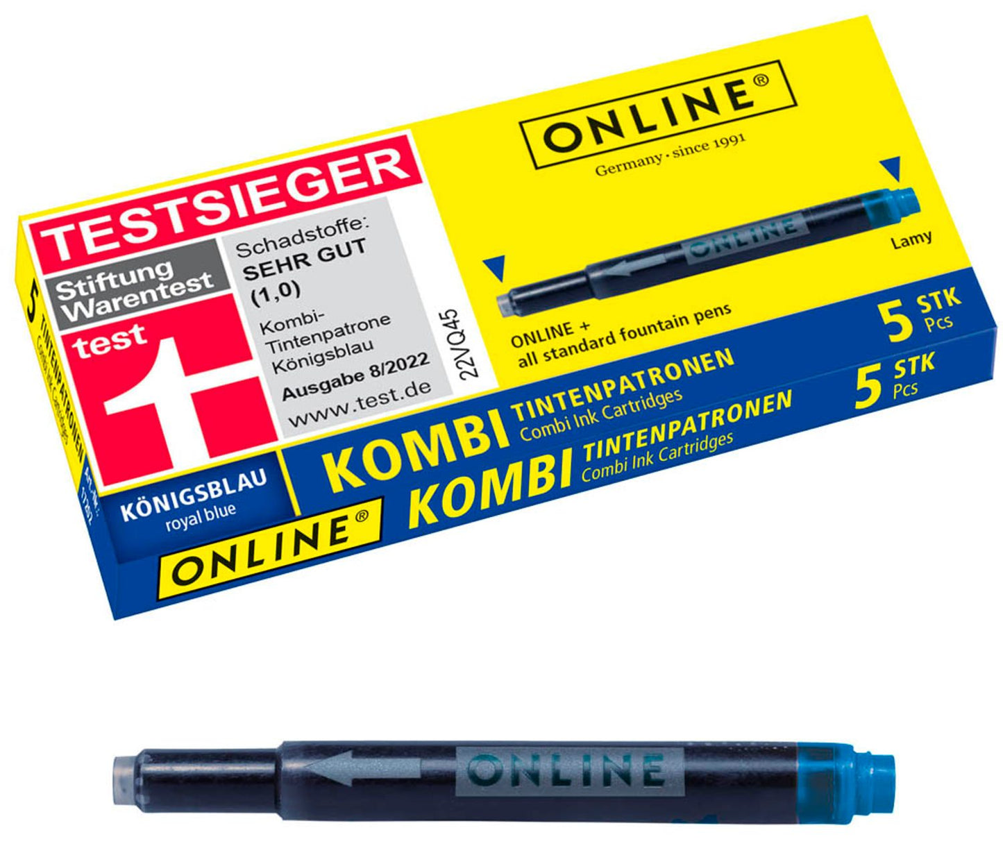 ONLINE® Tintenpatronen für Füller 5 St.