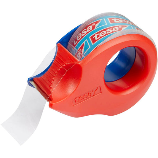 tesa Klebefilmabroller Mini-Abroller rot/blau | 57858-00000-03