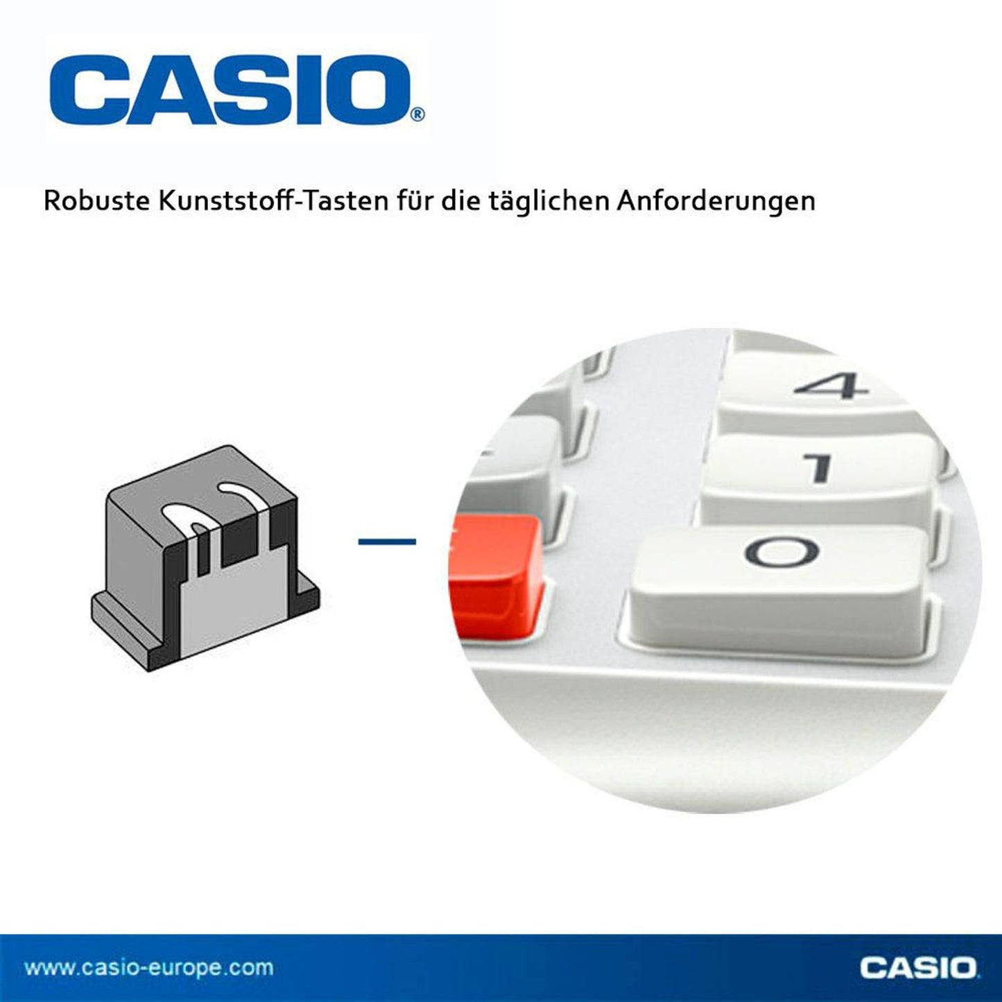 CASIO Tischrechner weiß | JE-12E-WE