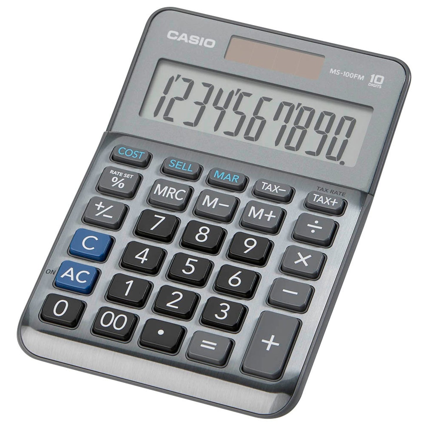 CASIO Tischrechner grau | MS-100FM