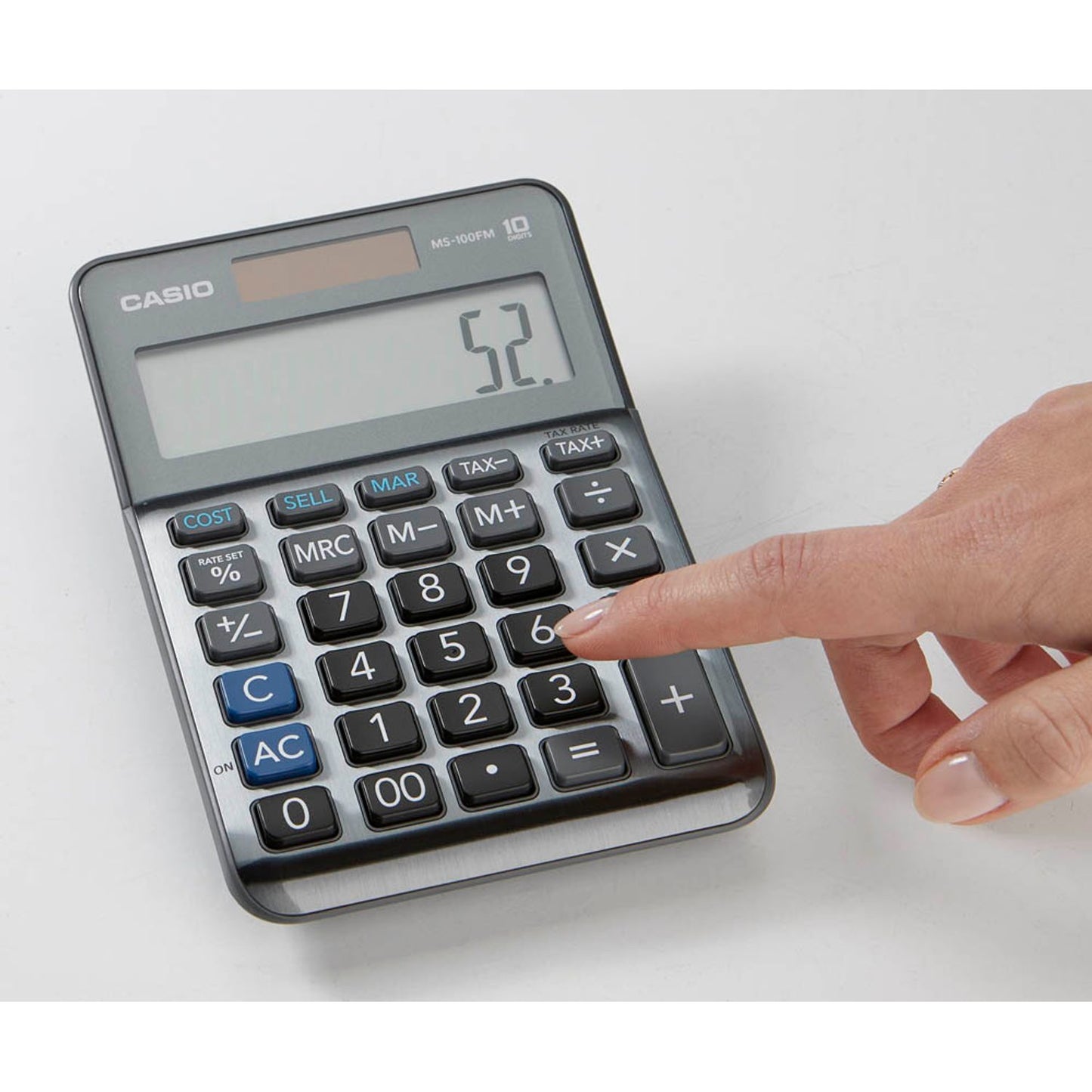 CASIO Tischrechner grau | MS-100FM