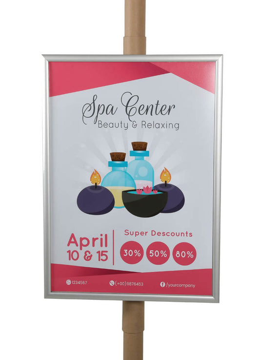 update displays  Klapprahmen silber