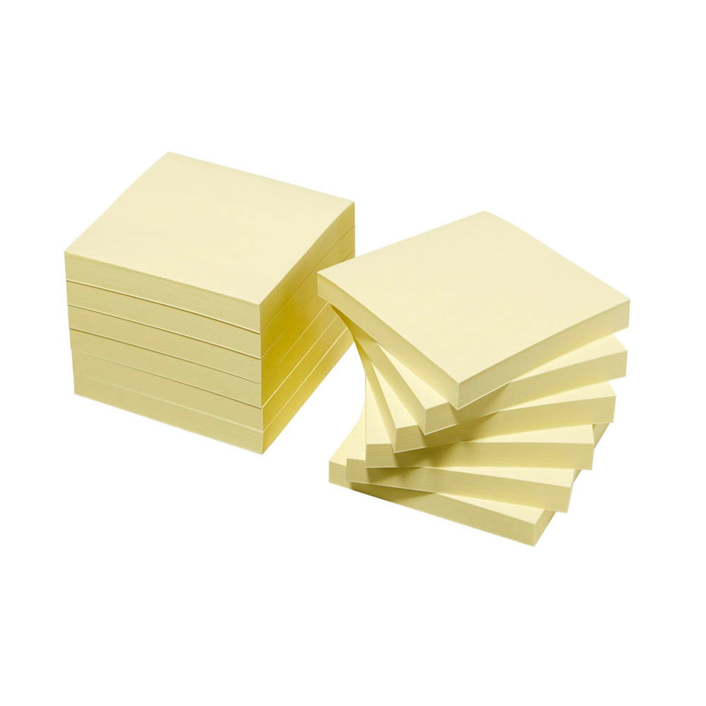 Post-it® Haftnotizen 654 gelb, 12 Blöcke | 7100290160 | 1 Pack = 12 Blöcke
