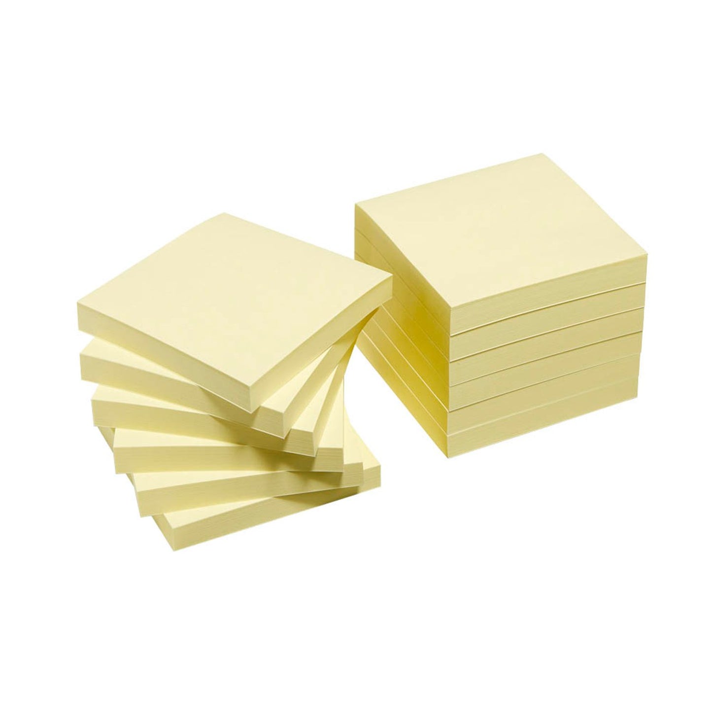 Post-it® Haftnotizen 654 gelb, 12 Blöcke | 7100290160 | 1 Pack = 12 Blöcke