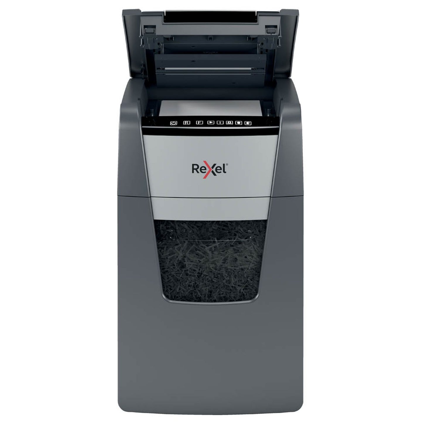 Rexel AutoFeed+ 130M Aktenvernichter mit Partikelschnitt P-5, 2 x 15 mm, bis , schwarz | 2020130MEU