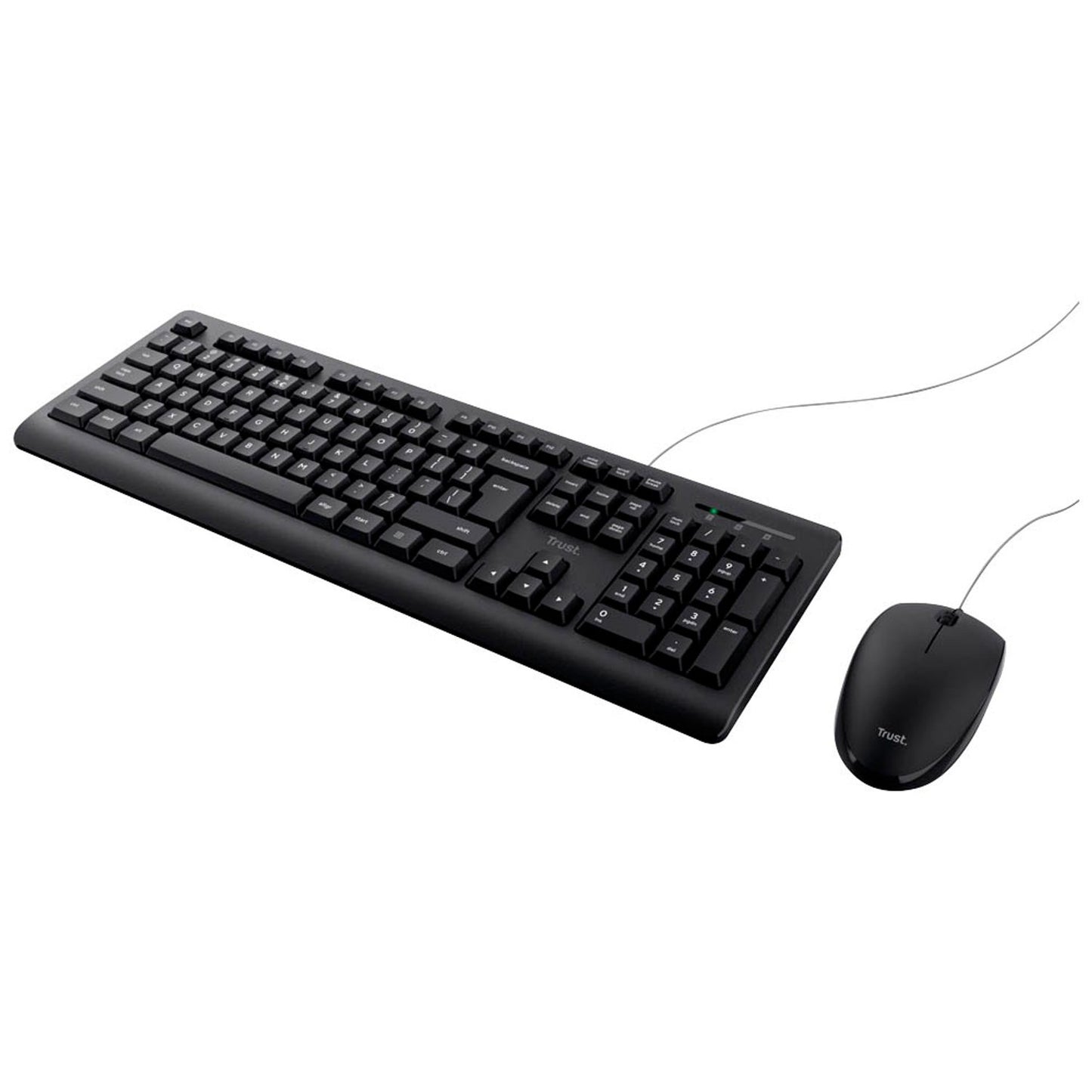 Trust TKM-250 Tastatur-Maus-Set kabelgebunden schwarz | 23978