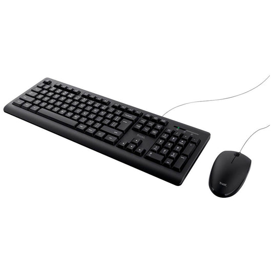 Trust TKM-250 Tastatur-Maus-Set kabelgebunden schwarz | 23978